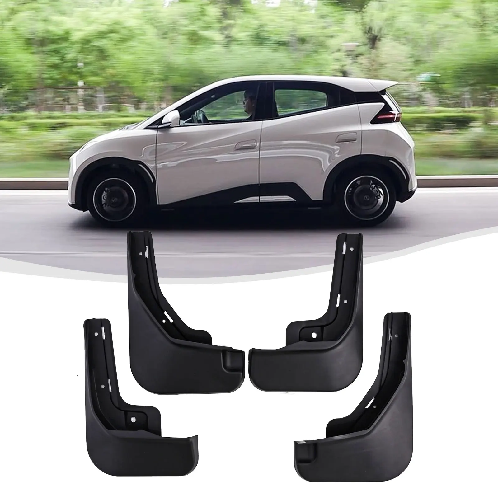 Mudflap For BYD Seagull Car Mud Flaps Car Exterior Accessories Factory Specifications Perfect Match Brand New Easy Installation