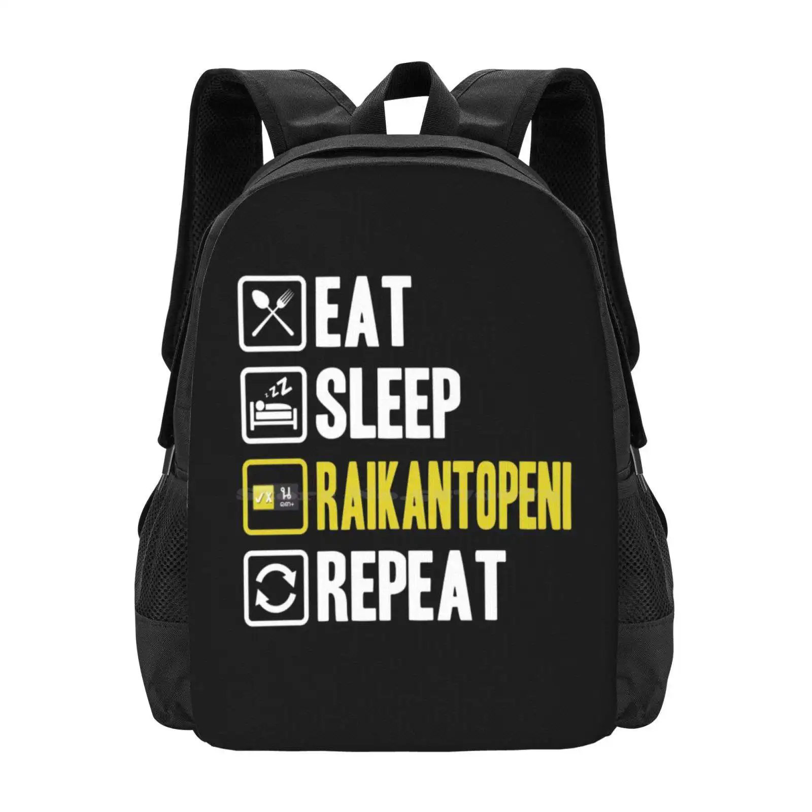 

Eat Sleep Raikantopeni Repeat Pattern Design Bagpack School Bags Raikantopeni Raikan Topeni Thai Bl Drama Bl Series Theory Of