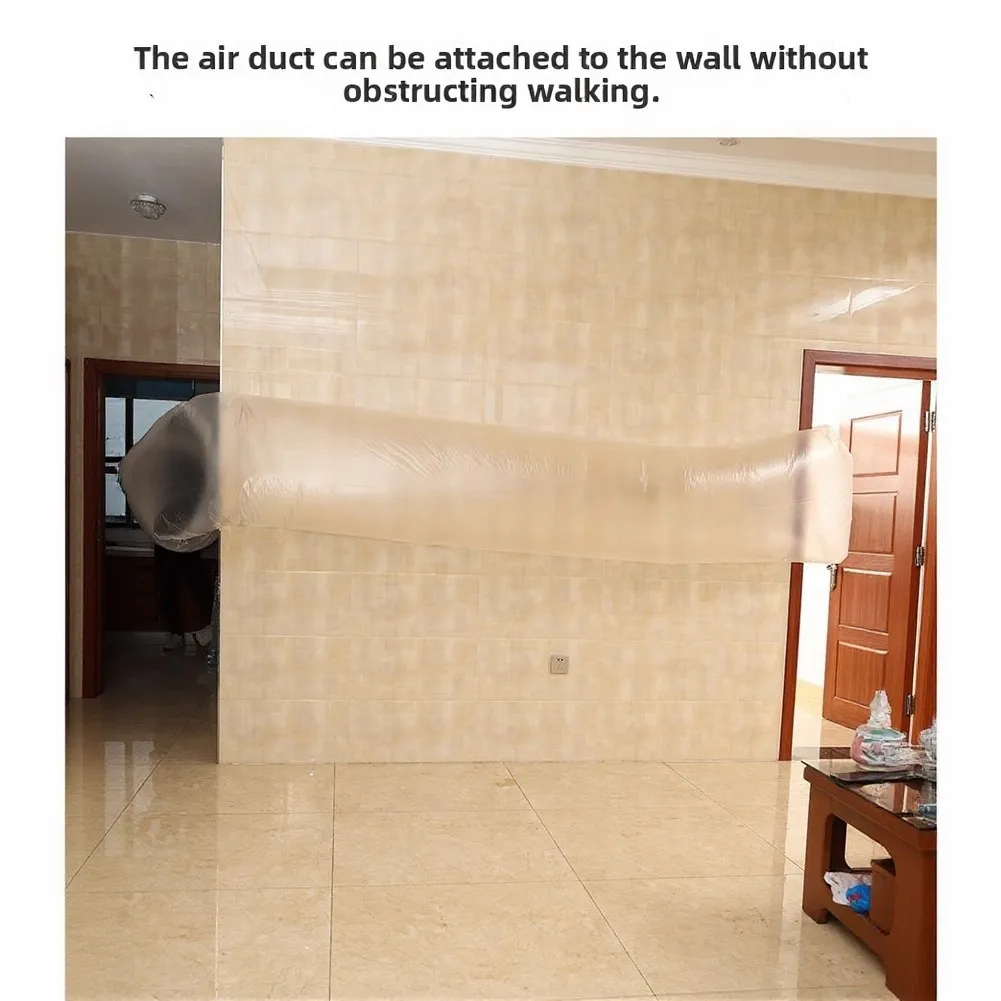 Portable AC Hose Flexible Air Duct PE Material Construction Adjustable Length Option Air Circulation For Window AC Units