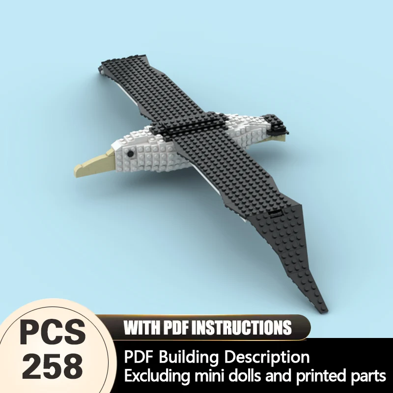 Set de Construcción Modular de la Serie Animales de Creators, Modelo MOC, Laysan Albatross, Regalos Tecnológicos, Juguetes para Niños, para Armar en Días Festivos
