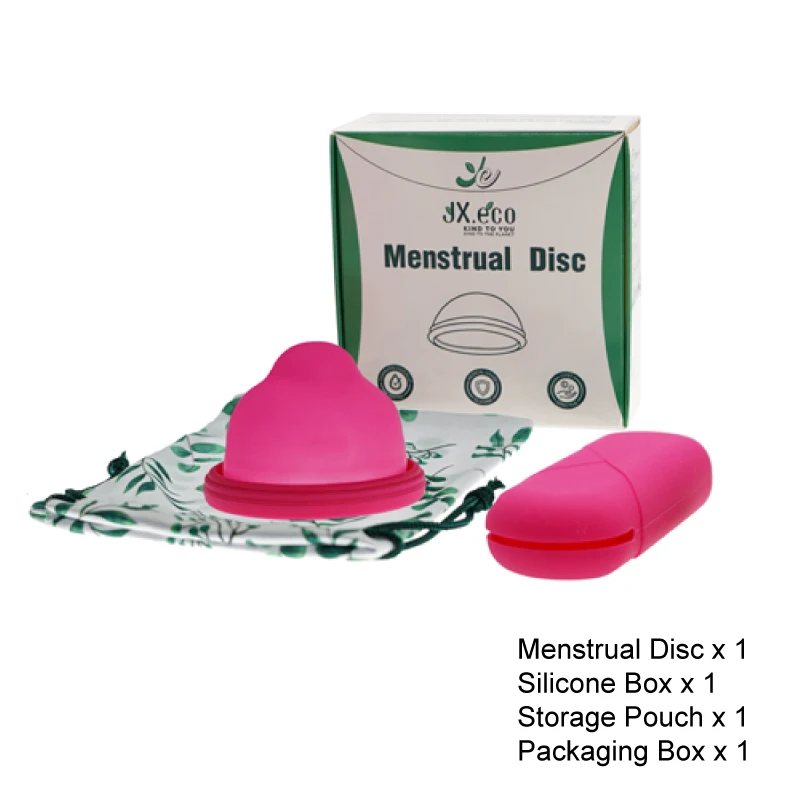 Soft Silicone Menstrual Cup Reusable and Extra-Thin Menstrual Disc with Storage Box Sterilizing Women Menstruelle Period Cup