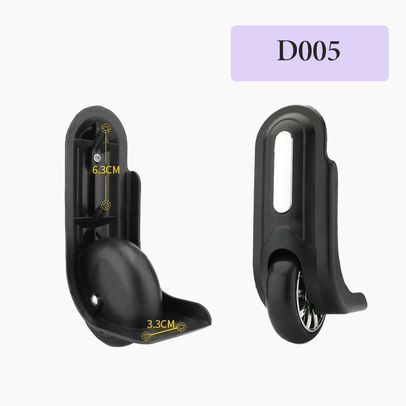 For D003 Fixed-direction Wheel Luggage Replacement Part Non-rotating Straight Roller Luggage Repair Accessory