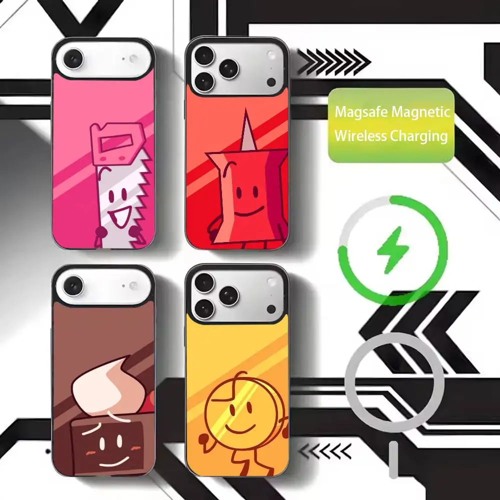 

Bfdi B-Battle For Dream Island Phone Case For iPhone17,16,15,14,13,12,11 Plus,Pro Max Magnetic For Magsafe Wireless Charging