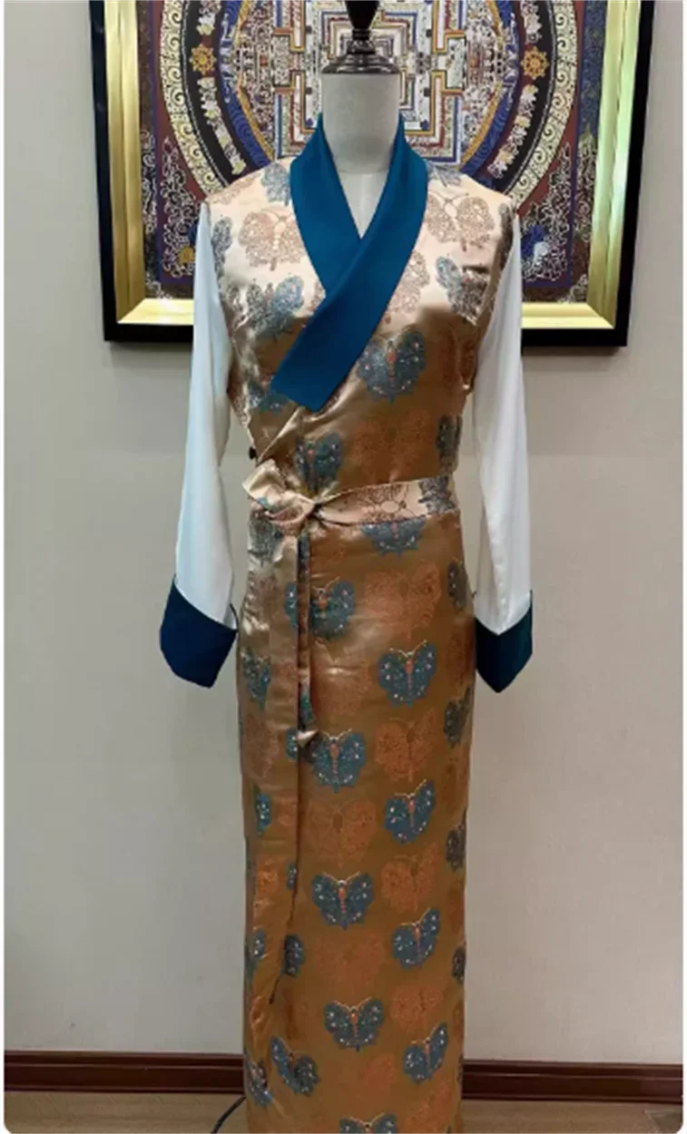 

Traditional Flower Butterfly Bora Dress for Women