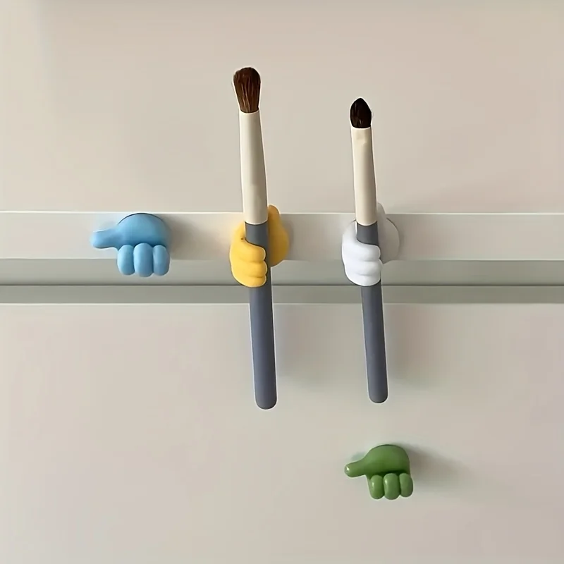 Set of 5 (Random colors ) Thumb-shaped Cable Clips for Securing Charging Cables and Small Accessories, Desktop Organizer