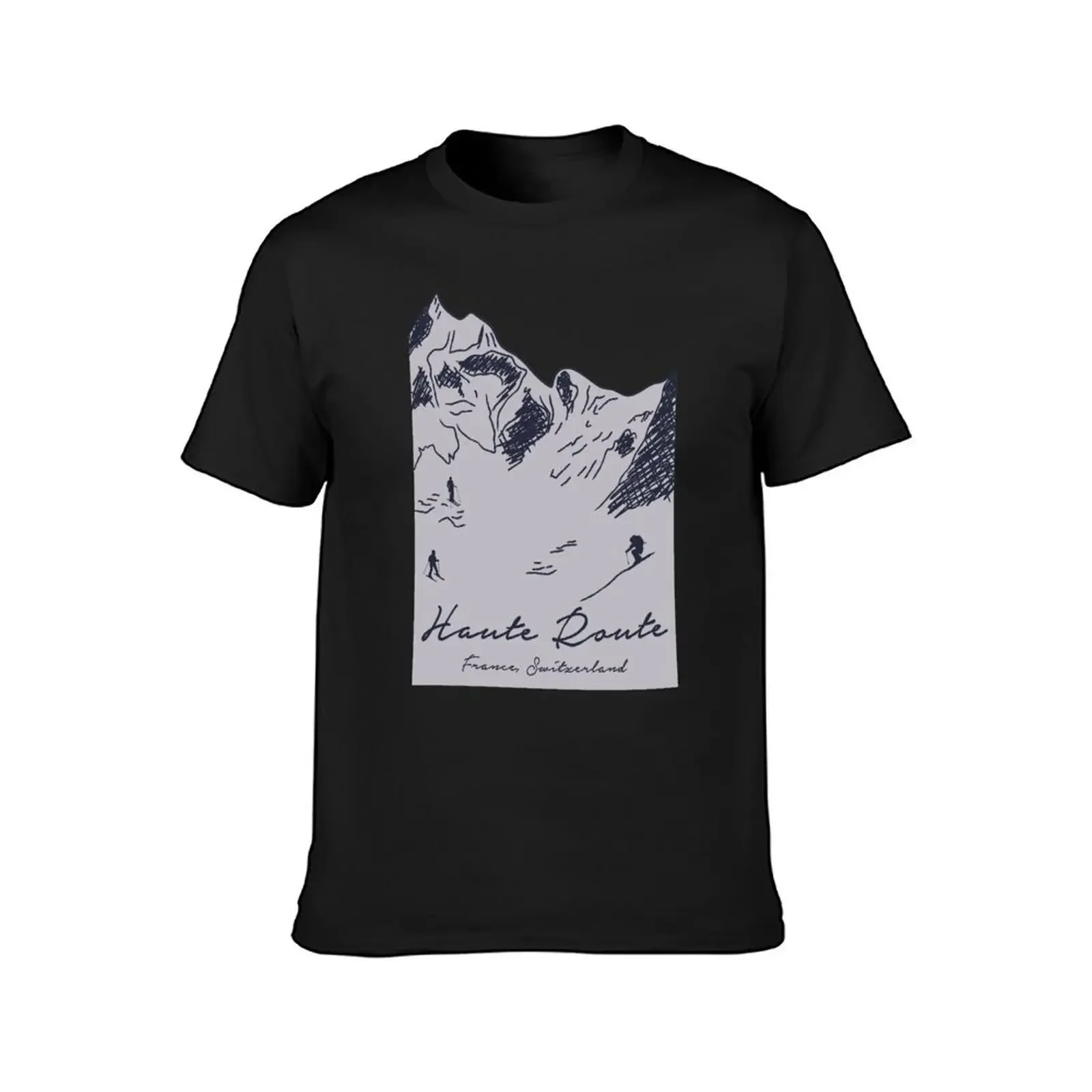 Haute Route – France, Switzerland T-Shirt summer tops baggy shirts cute clothes boys whites men clothing