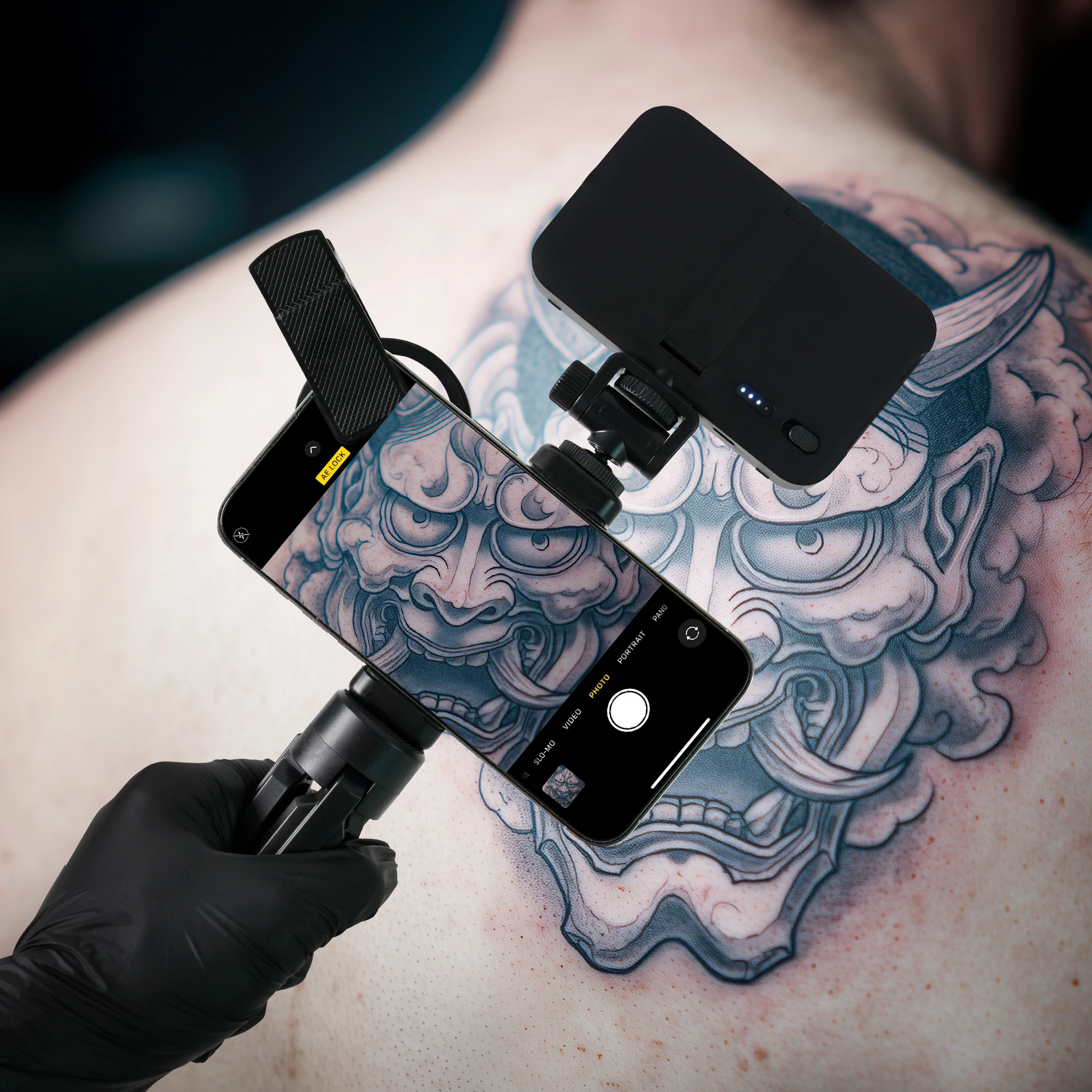 New LED Tattoo Reflective Removal Light 3000mAh Battery 52mm CPL Filter Reduce Reflection Easy Disassembly Compatible Any Phone