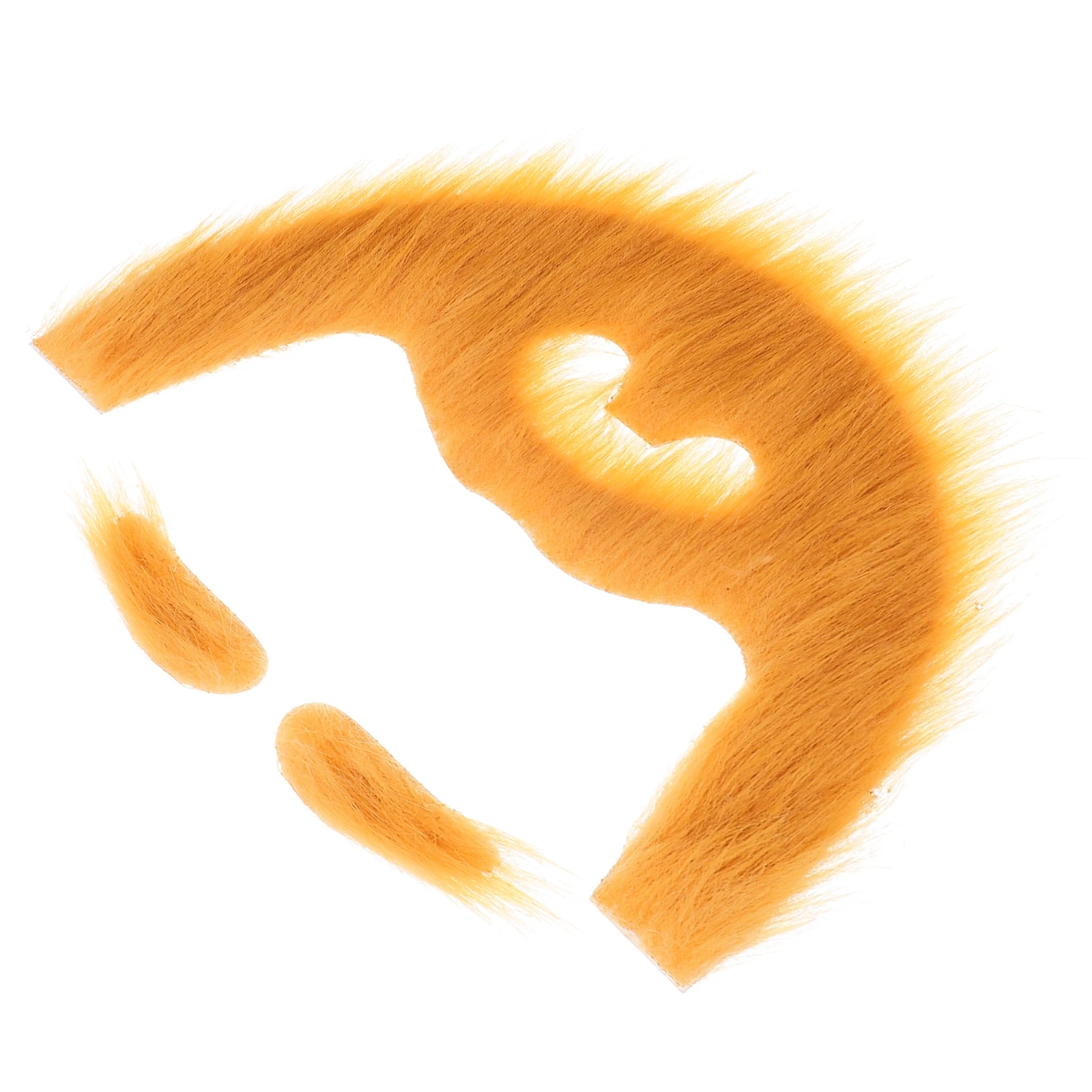 

1Set Halloween Cosplay Beard Eyebrow Prop Comfortable Material Easy to Wear Multipurpose Decoration Stage Performance