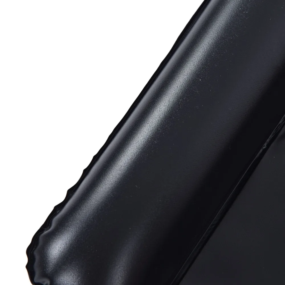 PVC+silicone Inflatable Shampoo Bowl Lightweight Design Portable Structure Portable Hair Washing Tray Black Easy Drainage