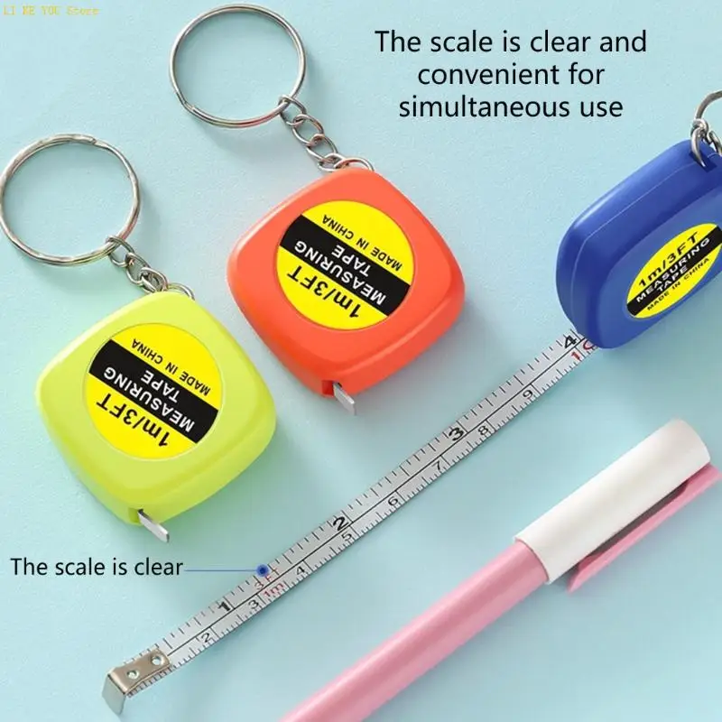 W3JE W3JE Tape Measure 1m Pocket Size Measuring Tool with Double Scale Portable Plastic Shell Auto Retractable - Aliexpress Deal