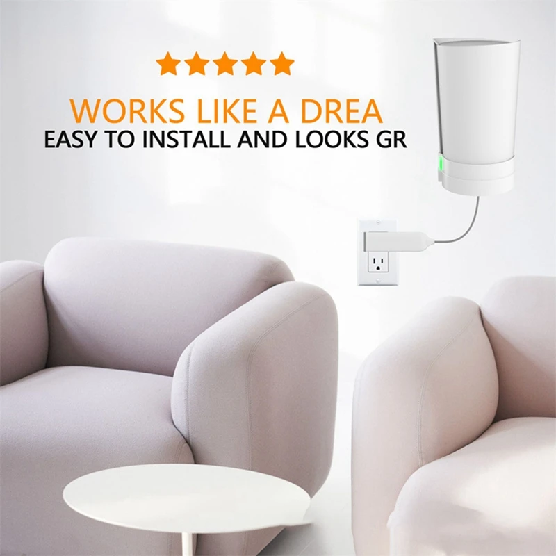 TKOH-Supporto da parete per TP-Link Deco X90 X95 XE200 Wifi 6 Staffa di montaggio a parete con cavo Organizer Home Mesh Wifi System