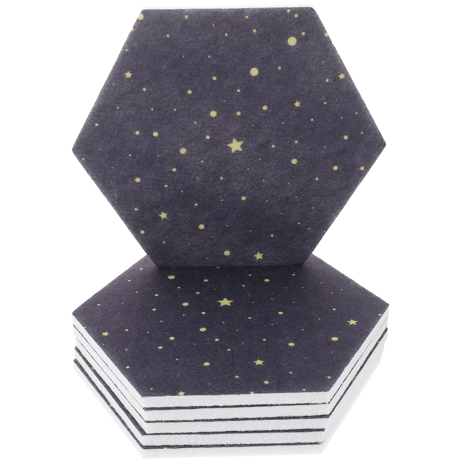 6 قطع من ألواح اللباد السداسية سهلة التركيب لوحة دبوس للصور والملاحظات والحرف اليدوية ديكور فني جداري في الفصول الدراسية والمكتب المنزلي