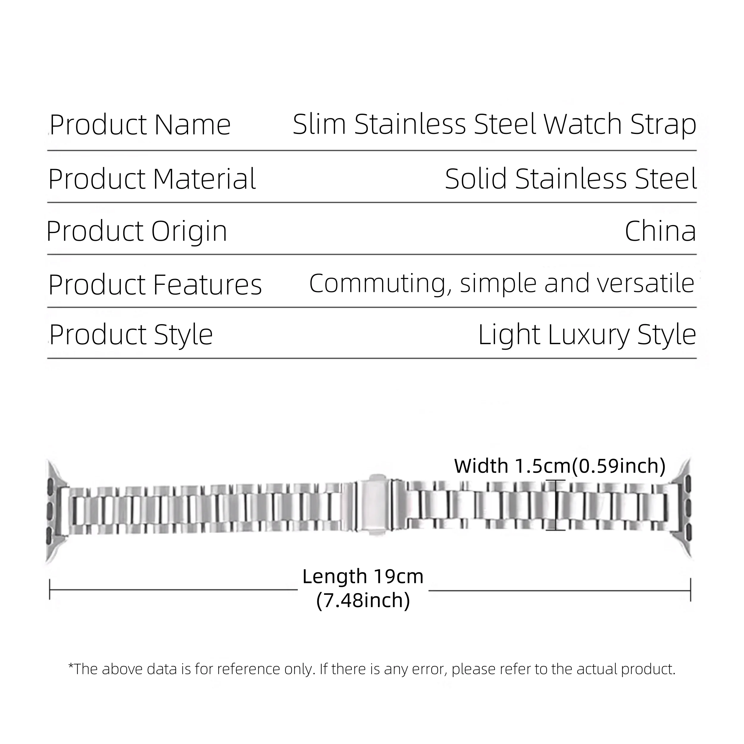 Stainless Steel Thin Strap Apple Watch Band Compatible with Series 11 10 8 7 6 SE 3 Ultra Bracelet for 45/41 40/44mm 42 46 49mm image 5