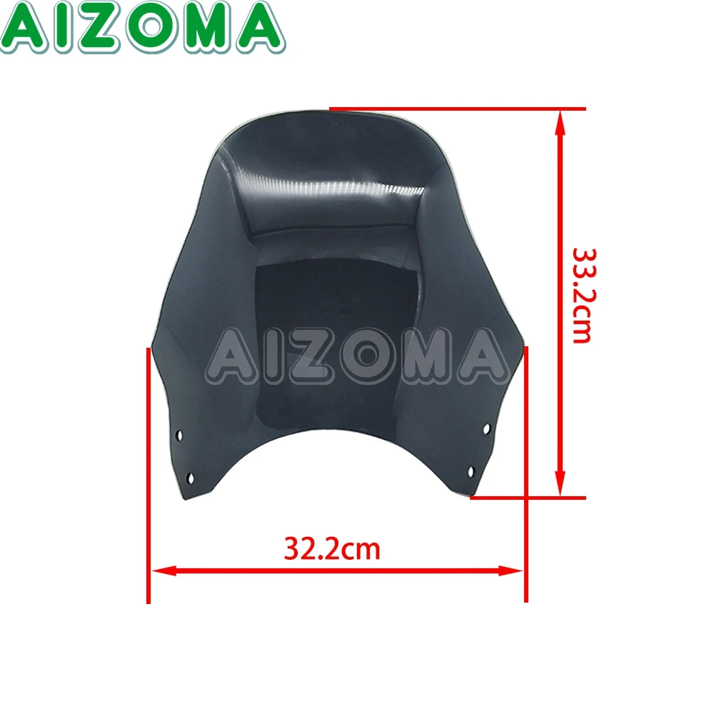 Motorcycle Round Headlight Fairing Windshield Windscreen For Honda CB400 SF CB600 250 750 900 1000 Smoke Kawasaki Yamaha Suzuki