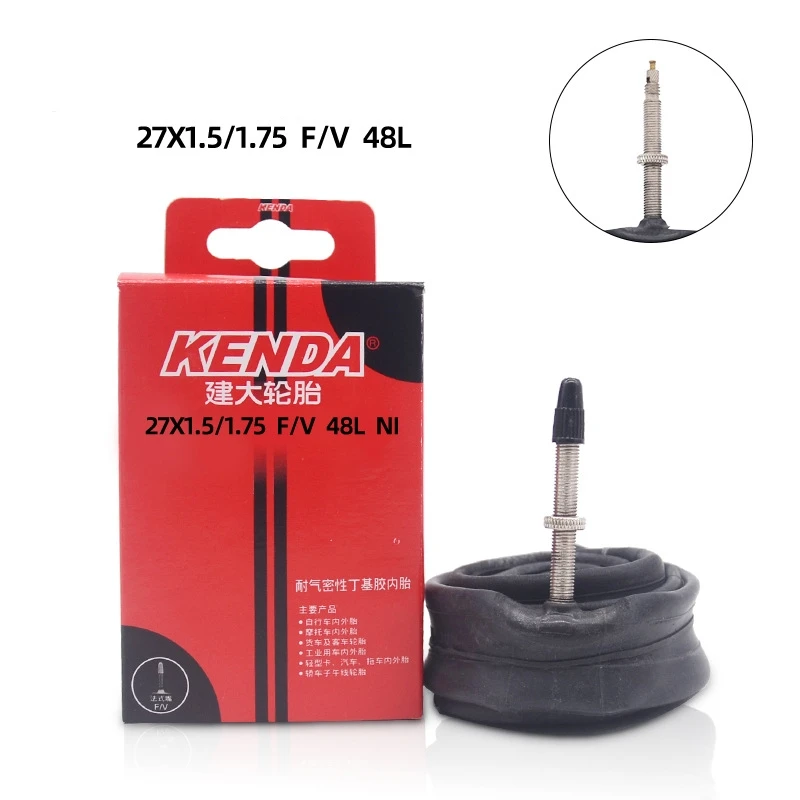 KENDA Bicycle Inner Tube 27.5*1.5/1.75 27.5X1.9/2.125 Schrader Presta Butyl Rubber MTB Road Bike Tube Inner Tyre Bicycle Parts