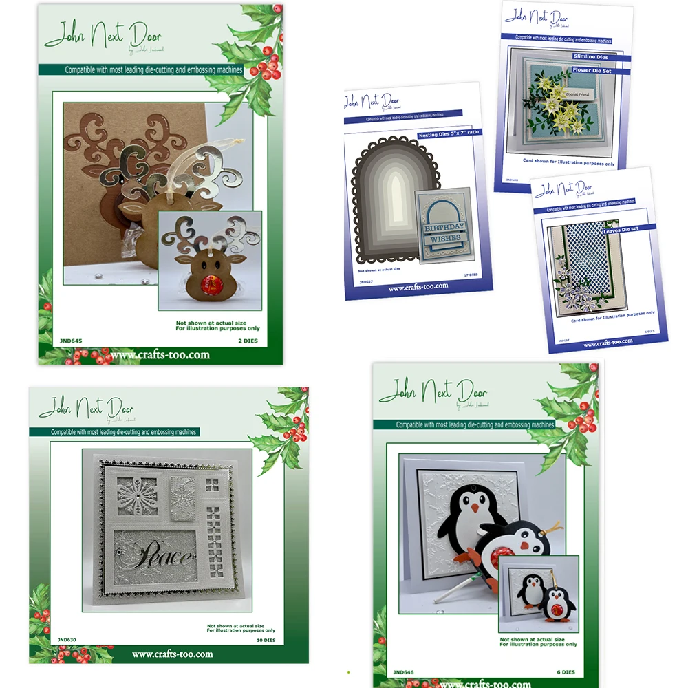Frohe Weihnachten Schokoladen-Hirsch-Pinguin-Stanzformen DIY Scrapbook Papier Tagebuch Dekoration Karte Handgemachte Prägung Neues Produkt
