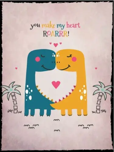 Metal plaque vintage retro style You Make My Heart Roar Classic tin door sign tin sign