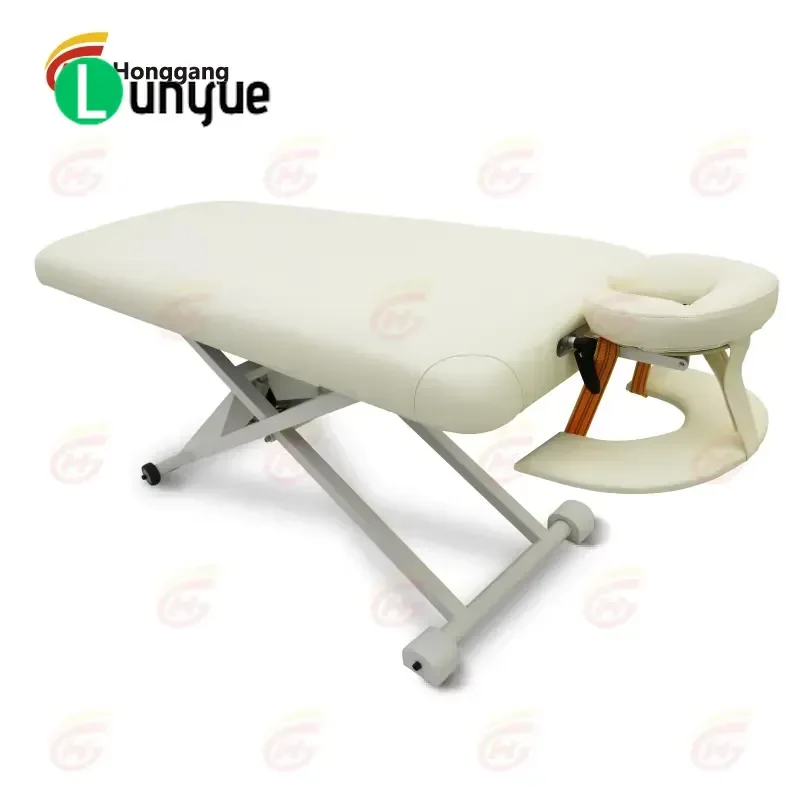 Luxury Modern White Massage Bed Height Adjustable Removable Facial Eyelash Beauty Spa Furniture For Professional Use