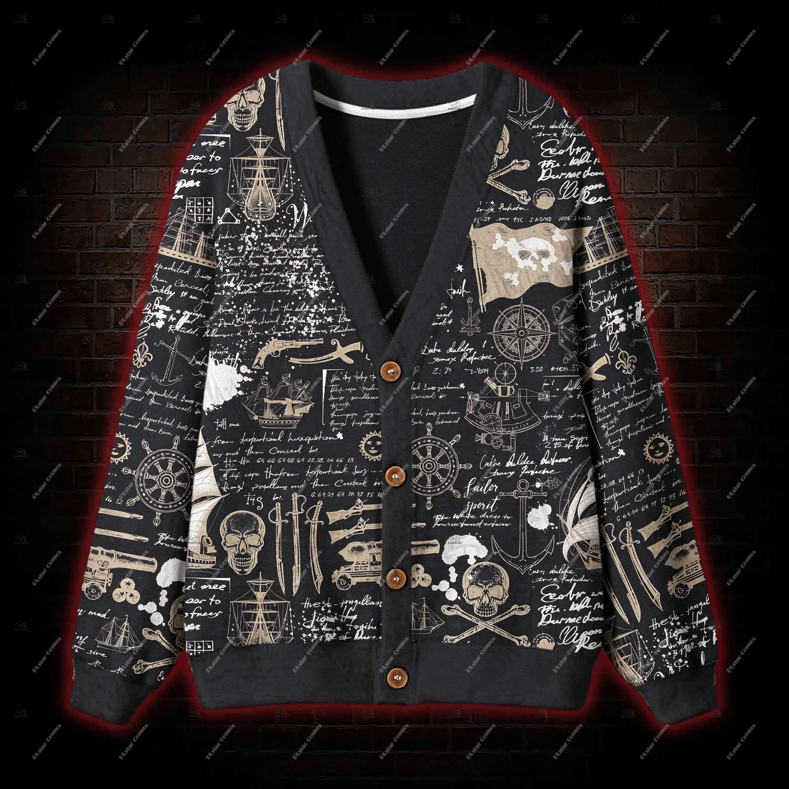 Newest Christmas Halloween Vintage Dark Style Cardigan Retro Sweater 3DPrint Harajuku Casual Funny Unisex Winter Sweatshirt Q8