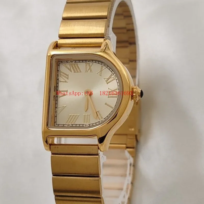 2026NEW Niche Light Luxury Imported Movement Cowhide Classic Retro Simple Hundred Towers Waterproof Quartz Student Women's Watc