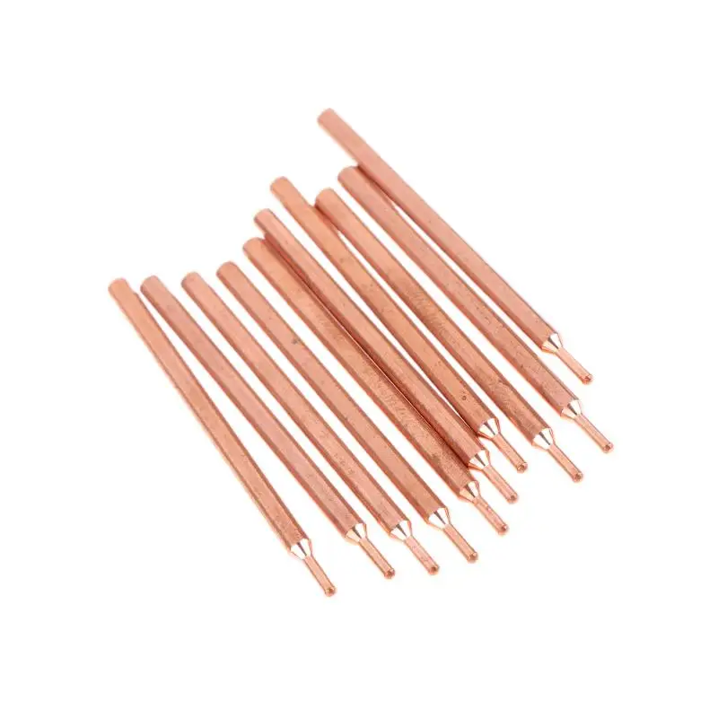 

Z. 2/5/10Pcs 3MM Purple Copper Oxide Electrode Head 18650 Power Battery Double Head Spot Welding Needle
