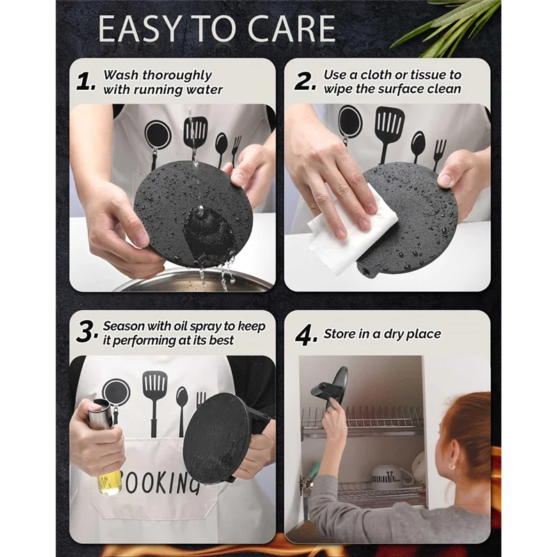 

HRBAJ-сверхмощный чугунный пресс для гамбургеров, 6,5 дюймов, идеально подходит для сковороды, гриля и сковороды, эргономичной ручки