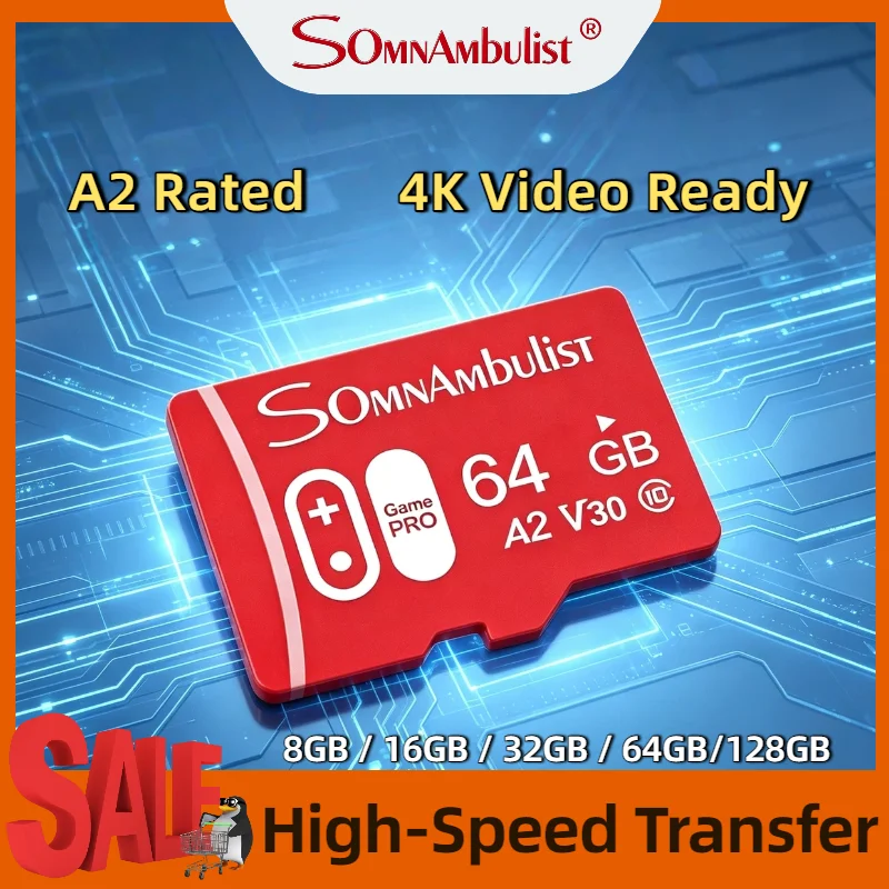 

SomnAmbuList 32GB 64GB 128GB Micro TF SD Card High Speed Class 10 Real Capacity Mini SD Memory Card TF Card for Smartphone Pro