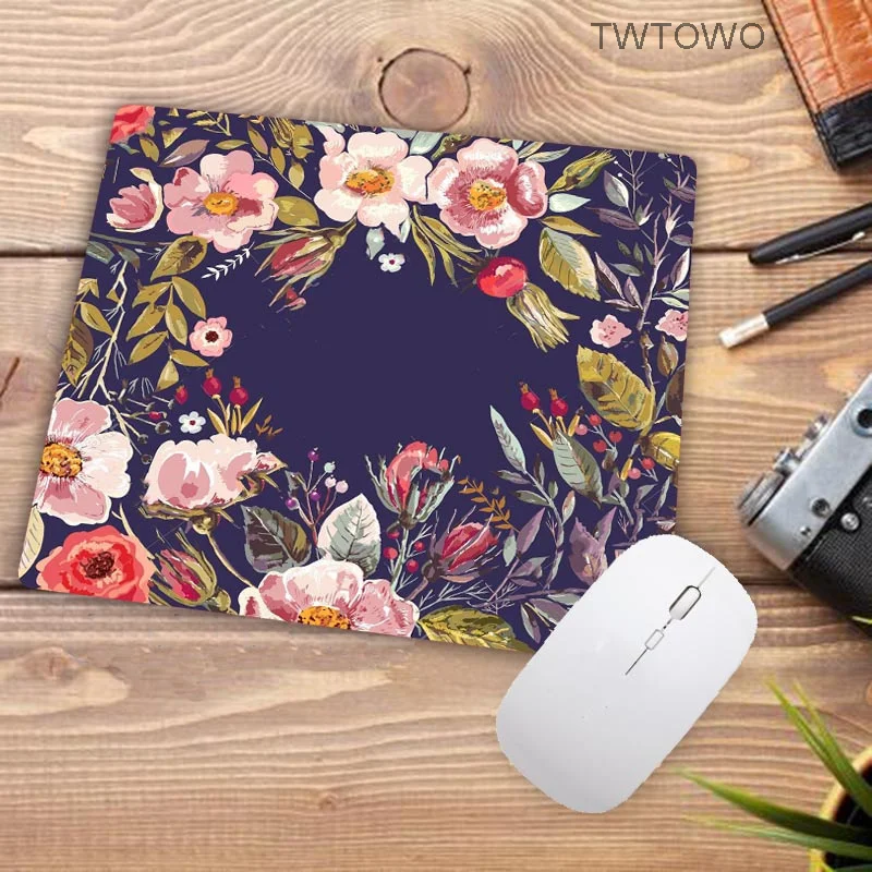 Mouse Pad Computer Hot Sell MousePads Anime lovely Gamer Natural Rubber Art Flower Office Decoration Carpet Mouse Mat