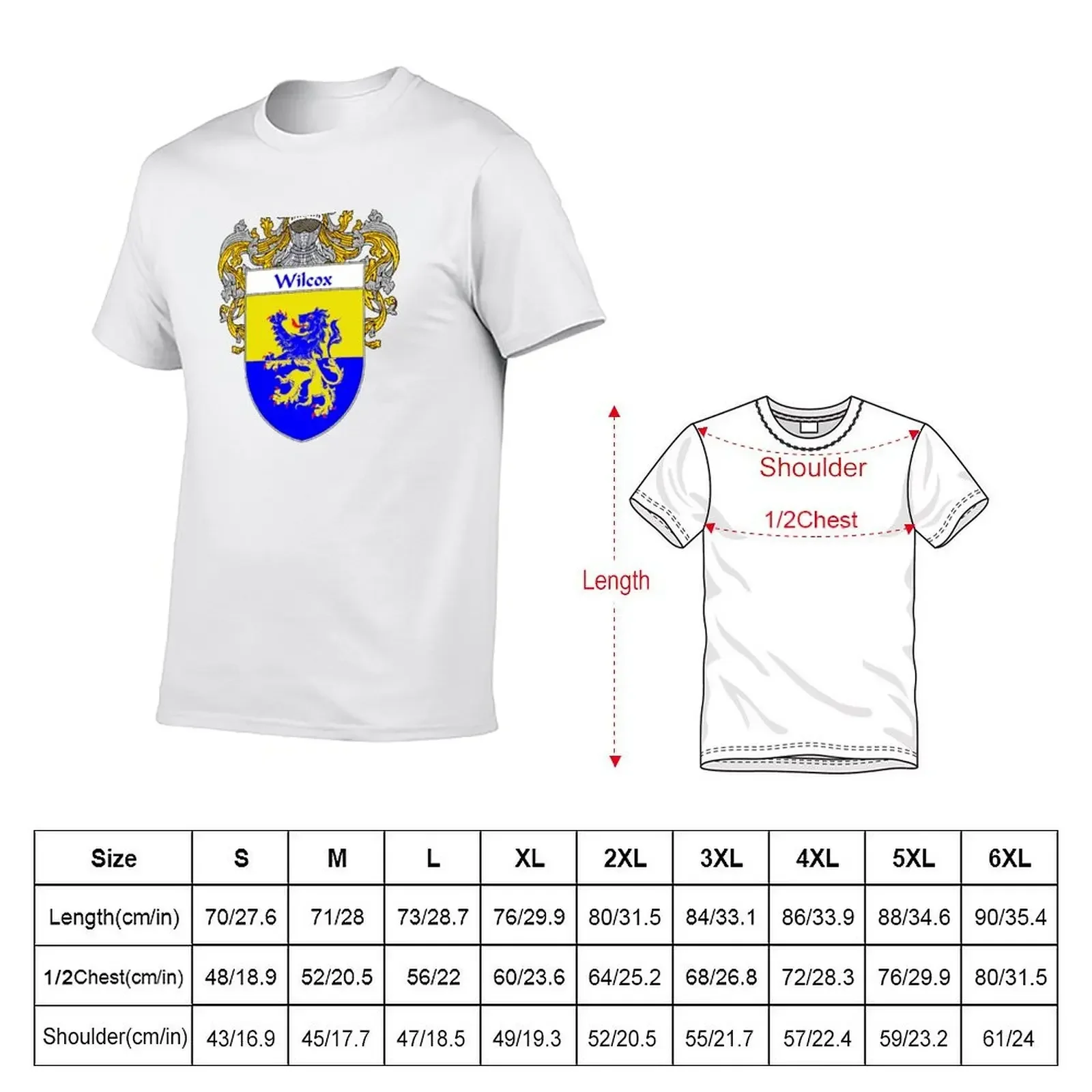 Wilcox Coat of Arms / Wilcox Family Crest T-Shirt blacks designer shirts vintage graphic tee t shirts for men pack