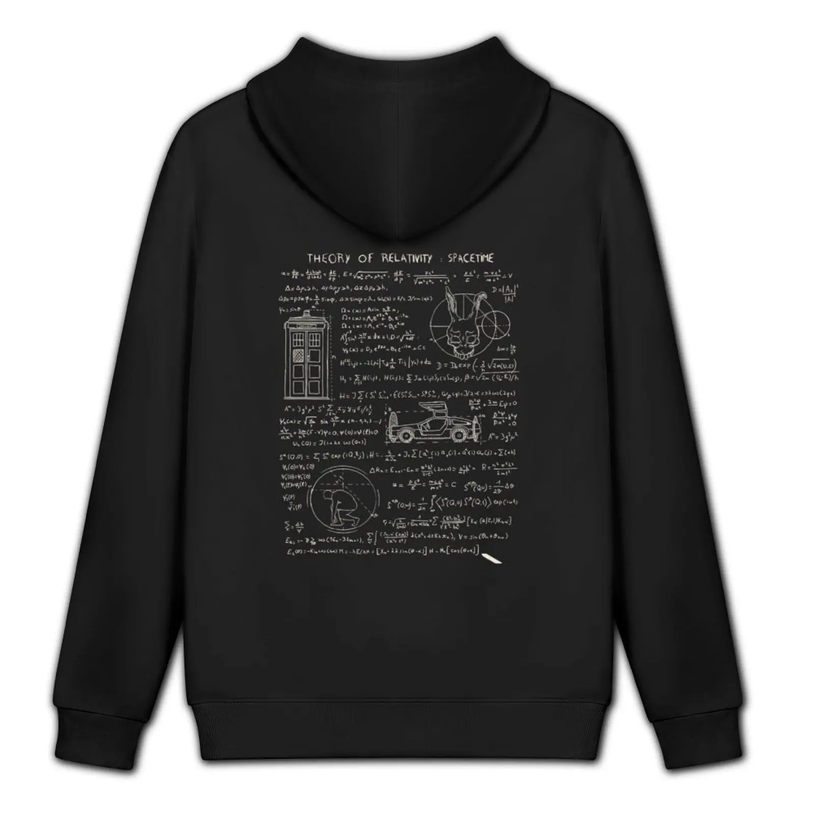 نظرية النسبية مدى الفضاء هوديي ملابس الخريف الكورية الجرافيك تي شيرت الرجال بلوزة الرجال ارتداء هوديي للرجال