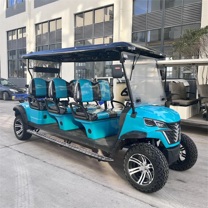 Fast Delivery Capability 2 4 6 Seats Fast Electric Buggy Off Road Golf Cart  With Rainbow Factory Battery Electric Golf Cart