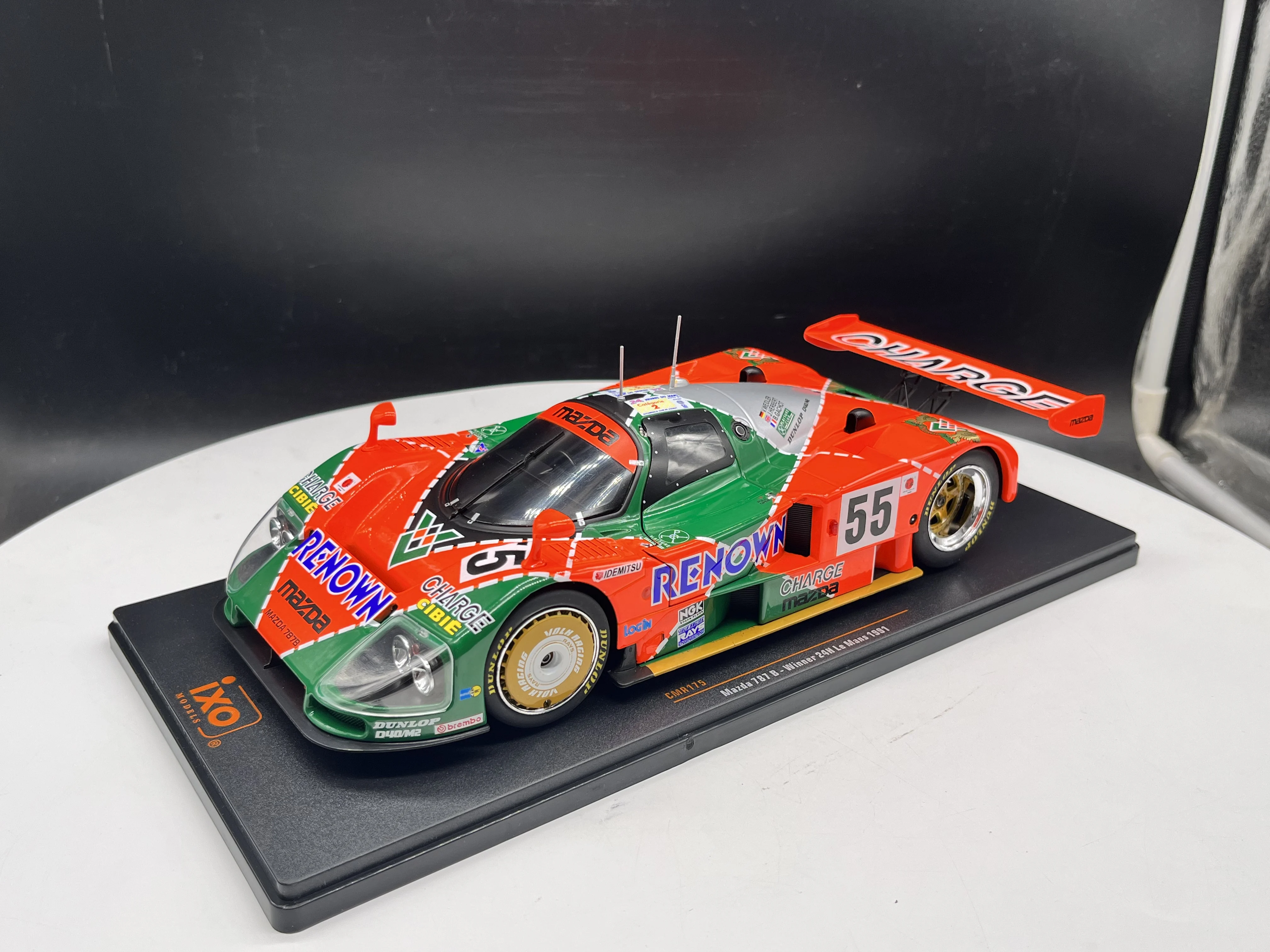 IXO 1:18 Scale Diecast Alloy Mazda 787B 55# Toys Cars Model Classics Nostalgia Adult Collection Souvenir Gifts Static Display