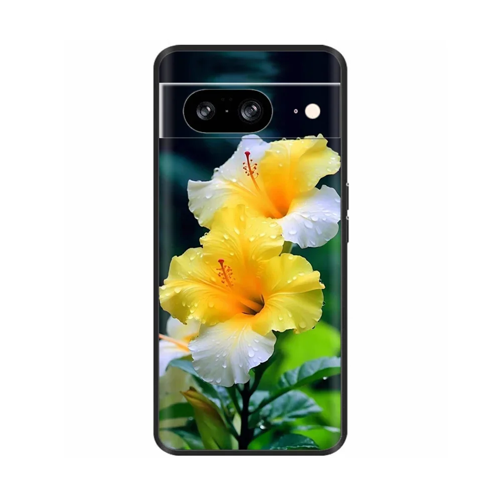For Google Pixel 8 Pro Case Painted Cover Shockproof Soft Silicone Phone Cases For Google Pixel 8 8A Pixel8 8Pro Funda Bumper
