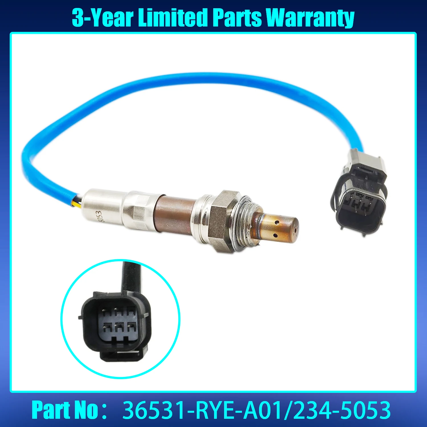 

Oxygen O2 Sensor Heated Air Fuel Ratio Upstream Compatible with Acura 2007-2009 MDX 3.7L Honda 2007-2010 Odyssey 3.5L V6 Replace