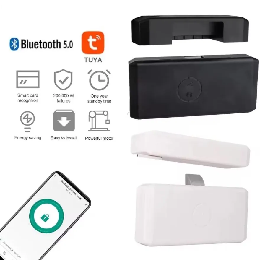 

Smart Drawer Lock APP/EM Card Unlock No Hole File Cabinet Furniture Electronic Keyless Invisible NFC Sensor Locks Switch