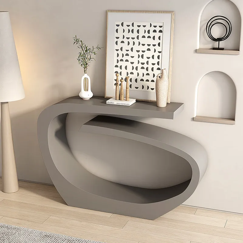 European-style strip console tables light luxury cream style art coffee tables entrance консоль в прихожую furniture living room