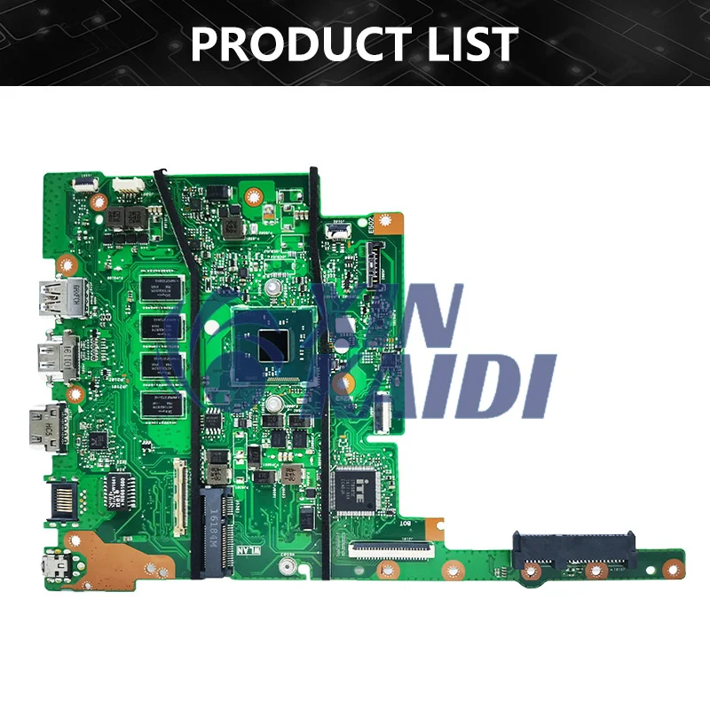 Notebook-Mainboard für Asus E402MA F402MA X402MA F502MA X502MA L402MA L502MA Laptop-Motherboard N2840 N4200 2G 4G RAM 0G SSD