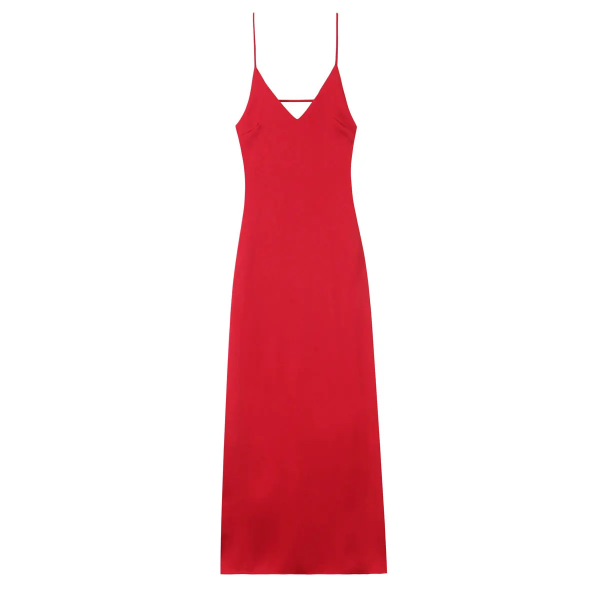 HH Zomer Strand Vakantie Midi Jurk Voor Vrouwen Trendy Solid Backless Mouwloos Slanke V-hals Terug Rits Party Sexy Sling Jurk