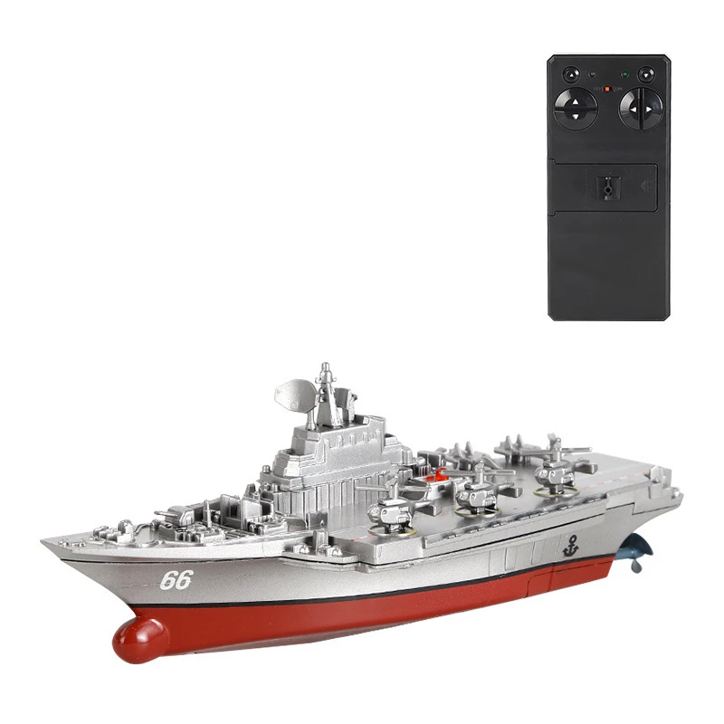 Natale 2.4g telecomando senza fili distruttore radiocomandato elettrico nave bambini acqua giocattolo distruttore barca rc all'ingrosso