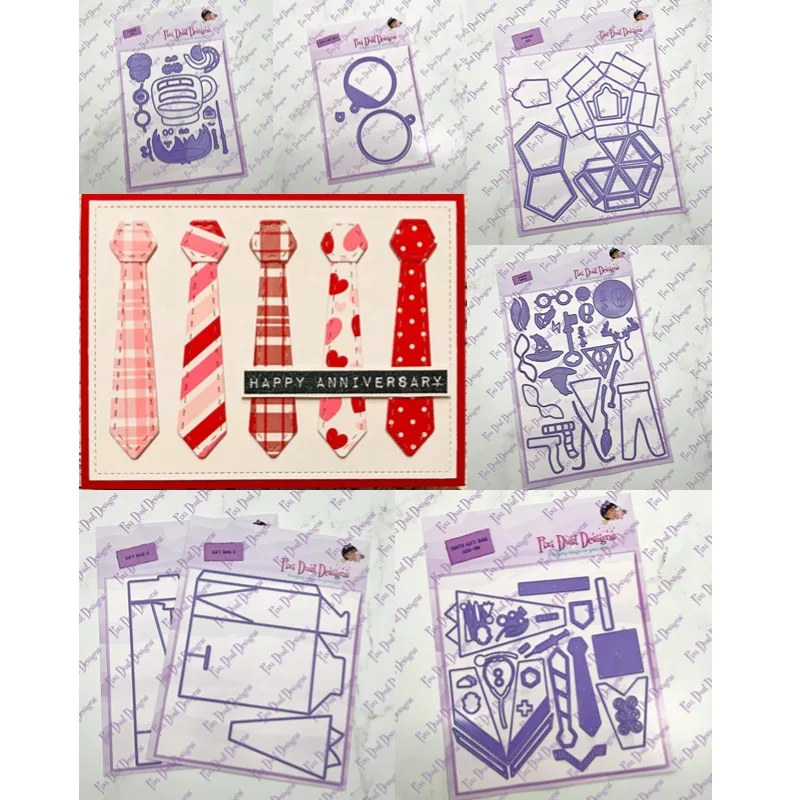 

Pyramid Box Suits Gift Bag Wizard World Mug Peek A Boo Tag Metal Cutting Dies Decorate Embossing Diy Greeting Card 2024 New