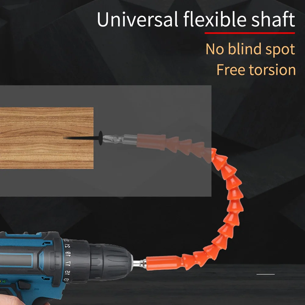 

Универсальный мягкий вал, удлинитель для электрической дрели, 6,35 мм, гибкое пластиковое гибочное соединение для электроинструментов