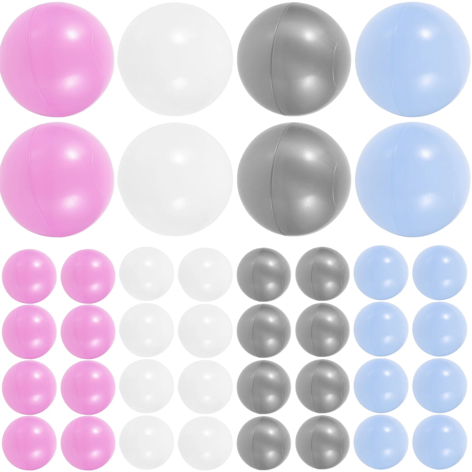 50 szt. Kolorowe kulki spożywcze, odporne na ścieranie, bezpieczne dla dzieci, do basenów, namiotów, trampolin, edukacyjne kulki do basenów z kulkami, idealne na prezent.