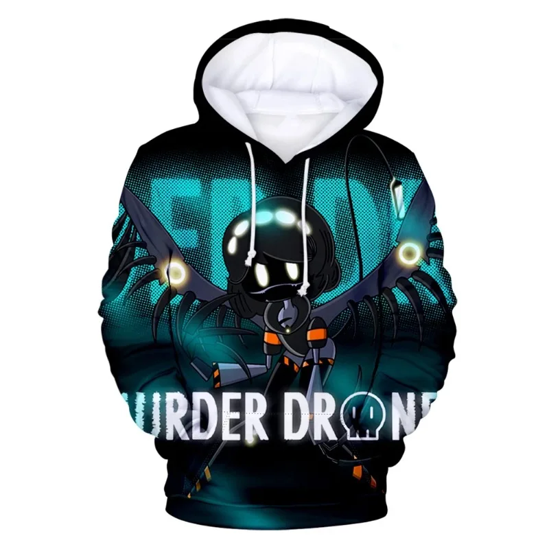 Horror Anime Murder Drones 3D Print Hoodies Women Fashion Casual Sweatshirts Oversized Hoodie Kids Pullovers Tracksuit Clothing