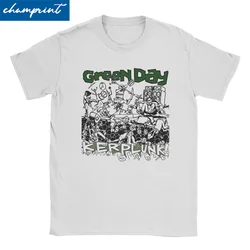 Green Day-camisetas de música Punk Rock para hombres y mujeres, 100% algodón, camisetas únicas, camisetas de cuello redondo, ropa de manga corta para fiesta