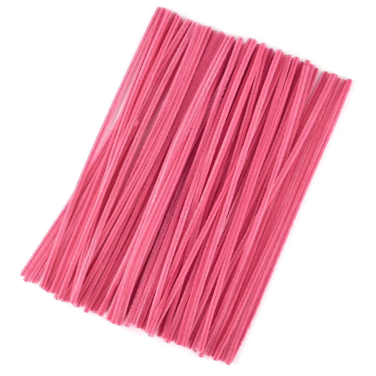 100 Stuks Pluche Stok Draaien Bar Chenille Stengels Draad Pijp Kinderen Speelgoed Diy Strips Creatieve Hobby Materiaal Stem Ijzer Vilt Draden