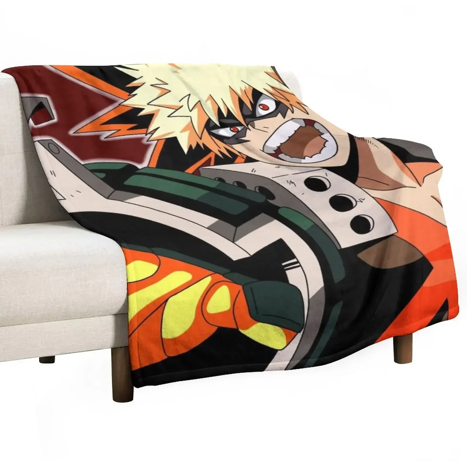 

Katsuki Bakugou Throw Blanket Picnic Summer Blankets