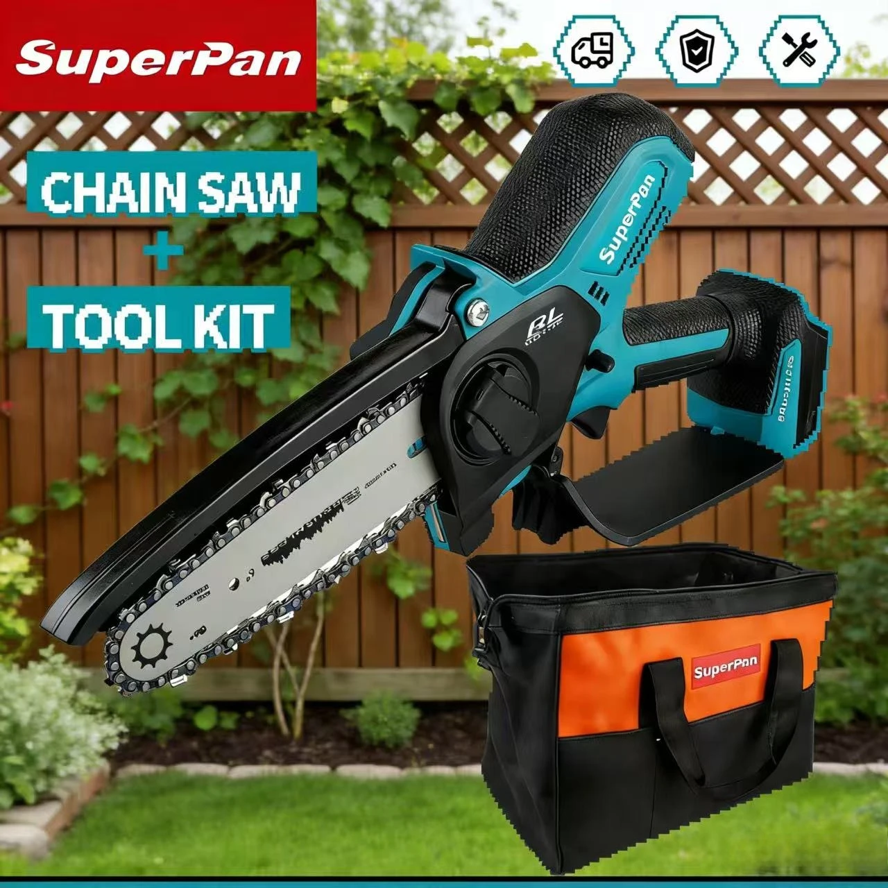 

Профессиональная цепная пила SuperPan 6 дюймов, точная, для деревообработки, изготовления мебели, использования в мастерских, совместима с аккумулятором Makita 18V.