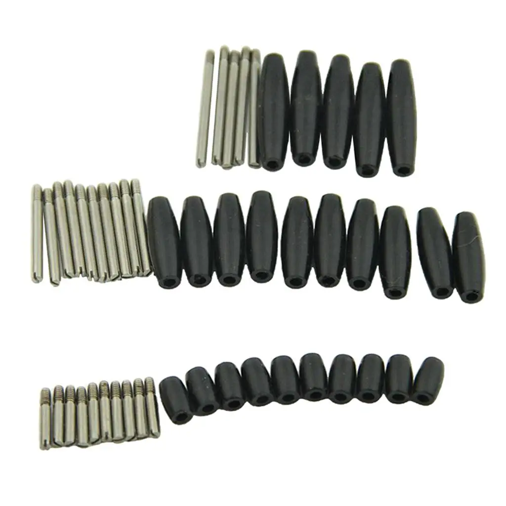 Bakelite Shaft Repair Kit Black Steel Rod Screw Set Saxophone Part for Alto Tenor Soprano Saxophone Accessories and Maintenance