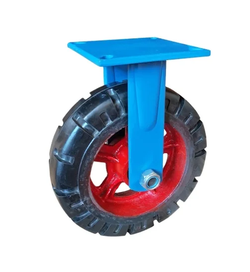 Best-selling Customized Plate Caster G3 Super Heavy 12 Inch Rubber Wheels