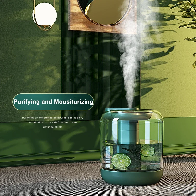 1L Wireless Air Humidifier Cool Mist Maker USB Water Diffuser ไฟ LED
